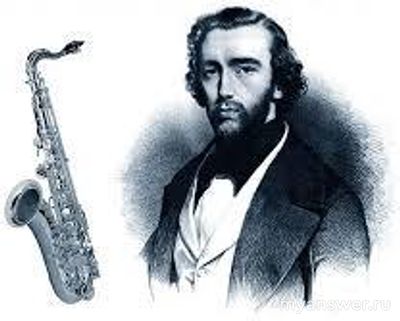 На каком инструменте, изогнутая труба, играет дама на картине?