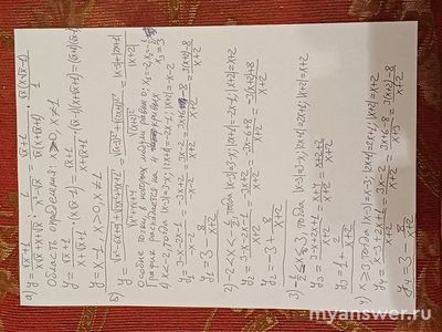 Как упростить эти функции и построить графики(см)?