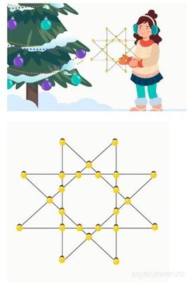 Сириус. Задача. Как разместить лампочки так, чтобы звезда засияла?