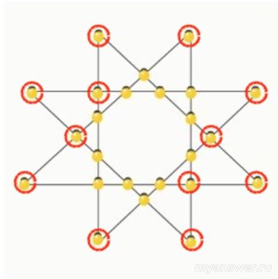 Сириус. Задача. Как разместить лампочки так, чтобы звезда засияла?