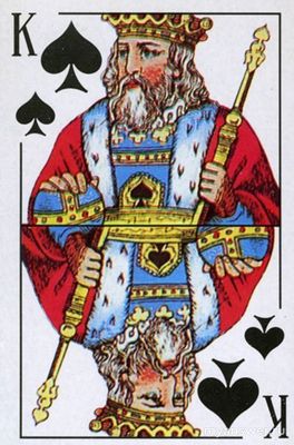 Что означает изображение пикового короля в кабинете у мужчины(см)?