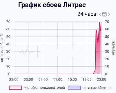 Не работает сайт, приложение ЛитРес 21-22.12.2024, почему, что делать?