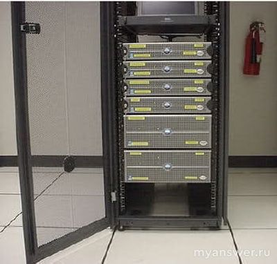 Как выглядит оборудование, с помощью которого работают сайты?