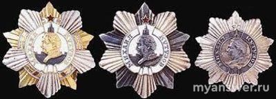 Имена каких известных людей присутствуют в названии государственных наград?