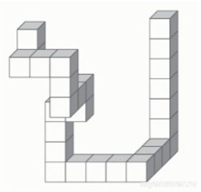 Как решить: Сколько кубиков нужно, чтобы Петя достроил змейку (см.)?