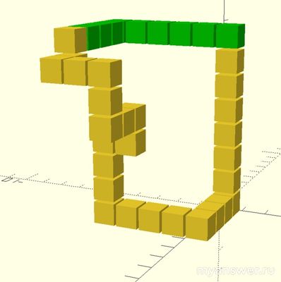 Как решить: Сколько кубиков нужно, чтобы Петя достроил змейку (см.)?