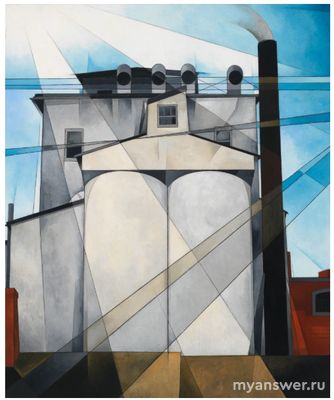 Почему картина Демута с элеватором называется "Мой Египет"?