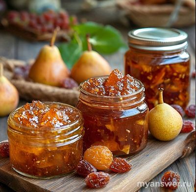 Как сварить вкусное варенье из сушёных груш?