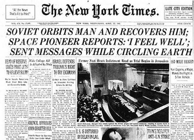 Как отреагировал США на полет Гагарина в космос?