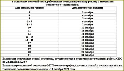 График выплаты пенсий декабрь 2024 Санкт-Петербург. Где узнать, смотреть?