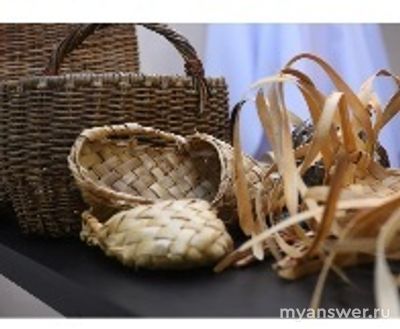 Какая часть растения используется при изготовлении лаптей?