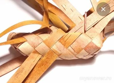 Какая часть растения используется при изготовлении лаптей?