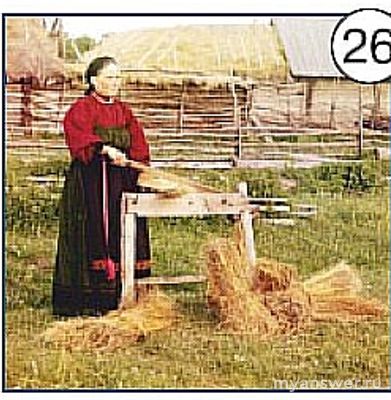 С какой культурой работает крестьянка на фотографии Прокудина-Горского?