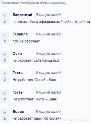 Почему не работает Промсвязьбанк (ПСБ) 28 октября 2024 сайт и приложение?