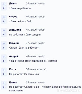 Не работает Т-Банк (Тинькофф) Онлайн 07 и 08.10.24, почему, что за сбой?