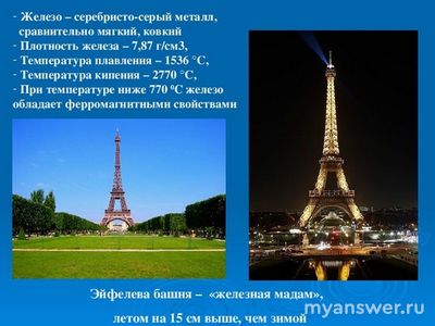 Что происходит с Эйфелевой башней каждый год?