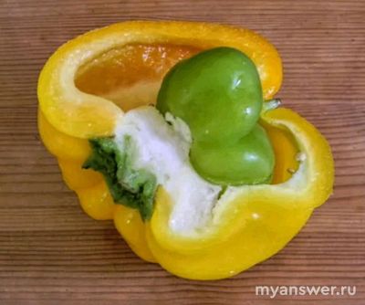 Можно ли есть перец, который вырос внутри другого перца?