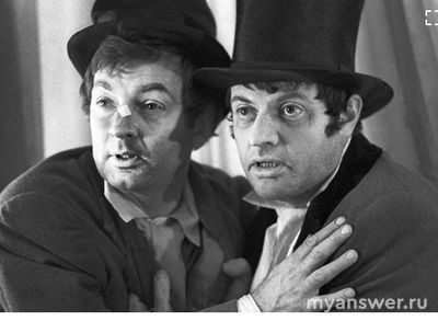 Какой актер был постоянным партнером эстрадных номеров А.Ширвиндта?