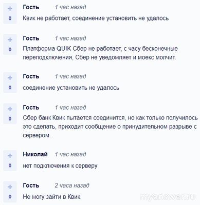 Не работает приложение QUIK Сбер 21 октября 2024 года, почему, что делать?