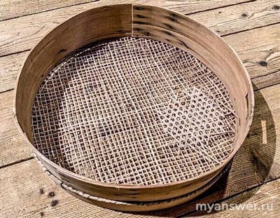 Из чего можно сделать сито?