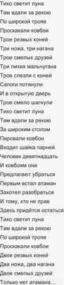 Почему оказались вместе атаман и ковбои в песне Руки вверх?
