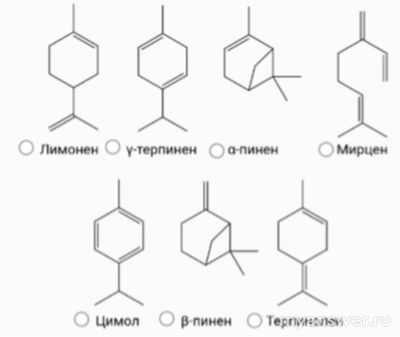 Как ответить: компонент мандаринового масла, НЕ являющийся изомером?