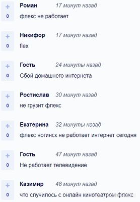 Не работает интернет и тв ФЛЕКС (Flex) 13.10.2024, почему, что делать?
