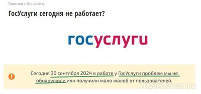 Почему не работают Госуслуги 30 сентября 2024, сайт и приложение?