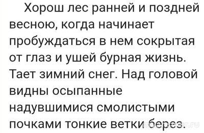 Соколов-Микитов "Русский лес": какие приметы леса выделяет писатель?