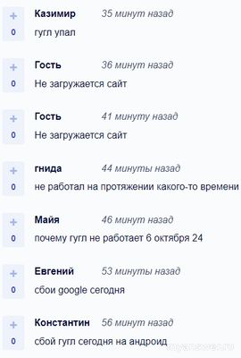 Не работает сайт Google (Гугл) 6 и 7 октября 2024, почему, что делать?