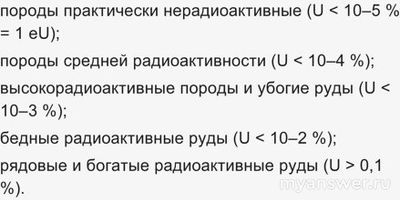 У каких пород наибольшая радиоактивность: песчаник, глина, известняк?