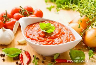 Как приготовить острый томатный соус для зимы?