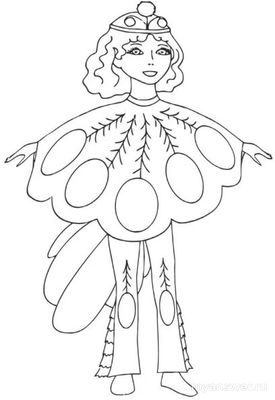 3 класс. Как нарисовать эскиз костюма Жар-птицы поэтапно карандашом?