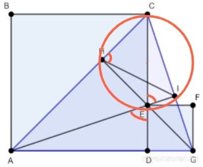 Как решить: Площадь квадрата ABCD в 16 раз больше площади квадрата DEFG?