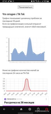 Не работает приложение Тик Ток (TikTok) 15 сентября 2024 года, что за сбой?