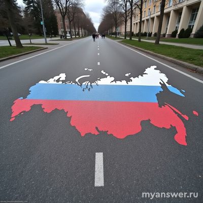 Какие идеи для рисунков на асфальте на тему "Моя большая родина - Россия"?