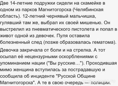 Сын мигрантов выстрелил девочке в живот за замечание что известно?