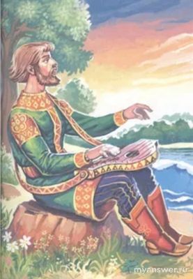 Как в былине "Садко" описывается природа? Какие цитаты?