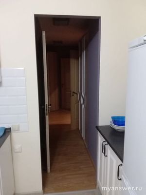 Чем можно закрыть этот дверной проём вместо двери на кухню (см. фото)?