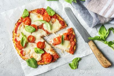 Кето пицца с моцареллой. Как приготовить?