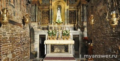 Какая икона находится в Доме Божьей матери в Лорето?