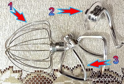 Какая из насадок планетарного миксера (см. фото) подходит для майонеза?