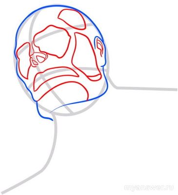 Как пошагово карандашом нарисовать Титана из «Атаки титанов»?