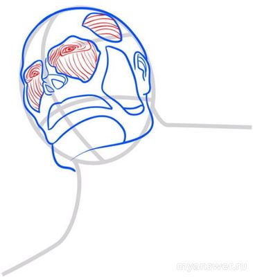 Как пошагово карандашом нарисовать Титана из «Атаки титанов»?