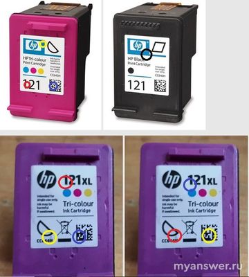 Сколько раз можно заправлять черный картридж HP 121?