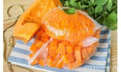 Как правильно заморозить тыкву на зиму?