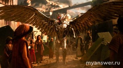 Как называется фильм, где среди людей живут демоны и боги?