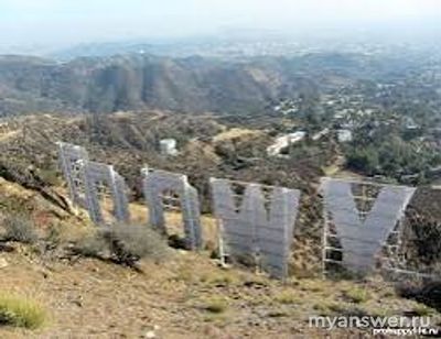 Знаменитая надпись HOLLYWOOD сгорела во время пожара. Это правда?