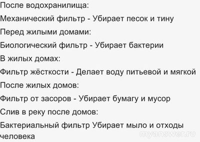 Учи ру 4.02.25, как поставить подходящие водяные фильтры на пути воды?