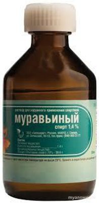 Как применять муравьиный спирт при боли в пояснице?